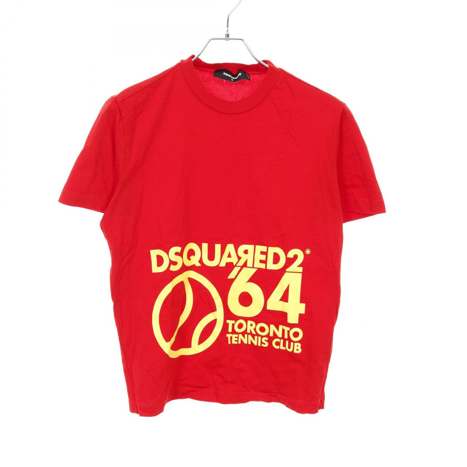 DSQUARED2◆Tシャツ/--/コットン/RED/背面プリント/ DSQUARED2 - ディースクエアード DSQUARED2 TENNIS CLUB SLOUCH