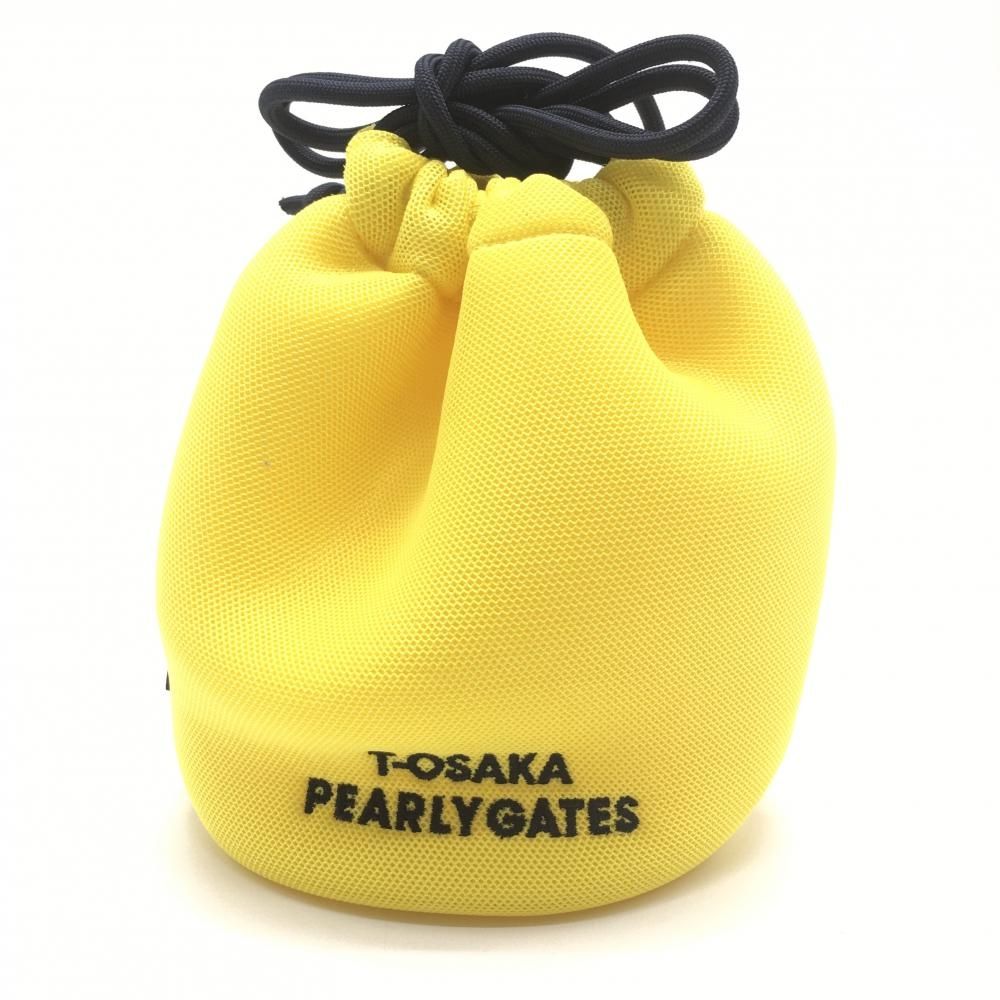 超美品】パーリーゲイツ 巾着袋 イエロー ニコちゃん スマイル