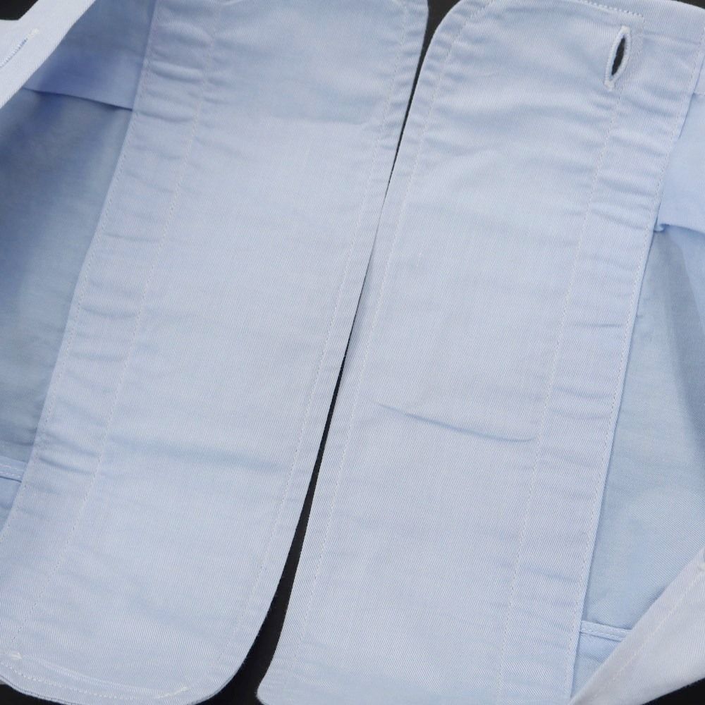 ブランドBORRIELLOボリエッロ BORRIELLO ツイルコットン ワイドカラー ドレスシャツ ライトブルー【サイズ42】【メンズ】