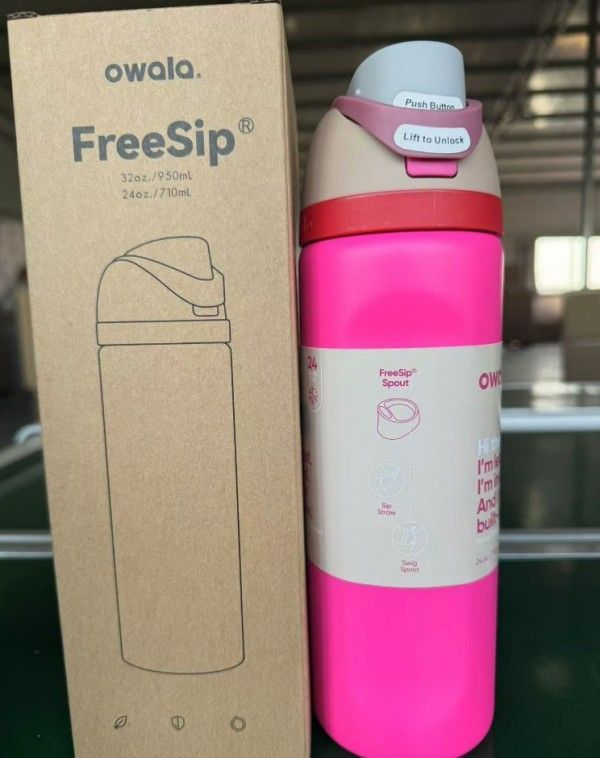 Owala オワラ FreeSip 断熱ステンレススチール ウォーターボトル