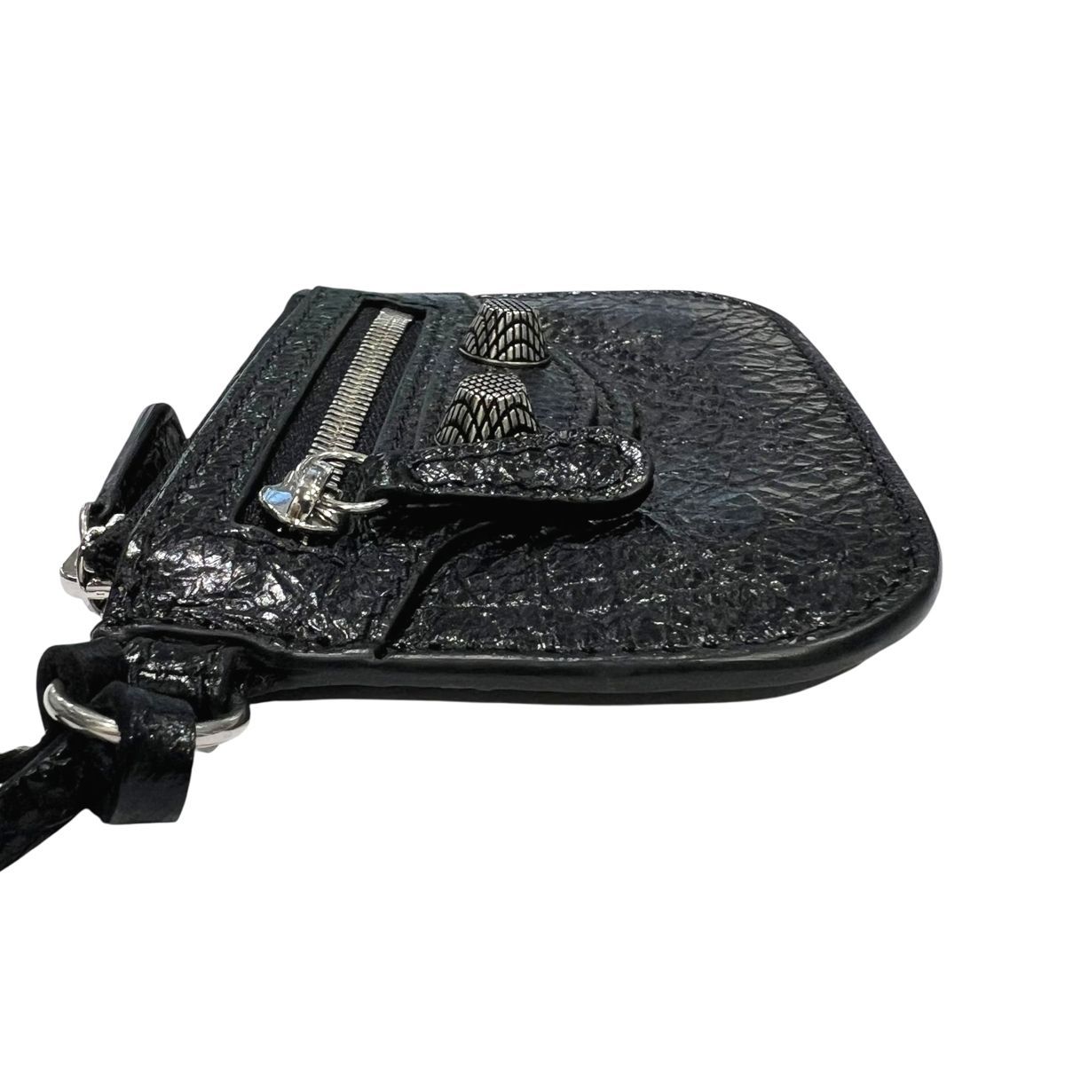 中古】 BALENCIAGA バレンシアガ Le Cagole コインパース ブラック SV  