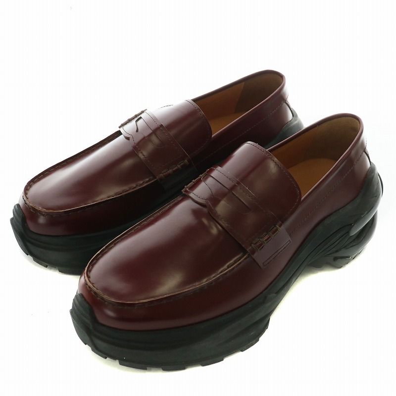 マルタンマルジェラ Martin Margiela ローファー レザー 厚底 ラウンドトゥ 43 28cm 茶色 ブラウン |XZ GY17