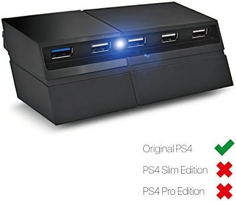 TNP PS4 USBハブ 5ポート USB 3.0 2.0 高速 拡張 ハブ 充電器 コントローラ アダプタ Sony Playstation 4用コネクタ PS4 ゲームコンソール プレイステーション4