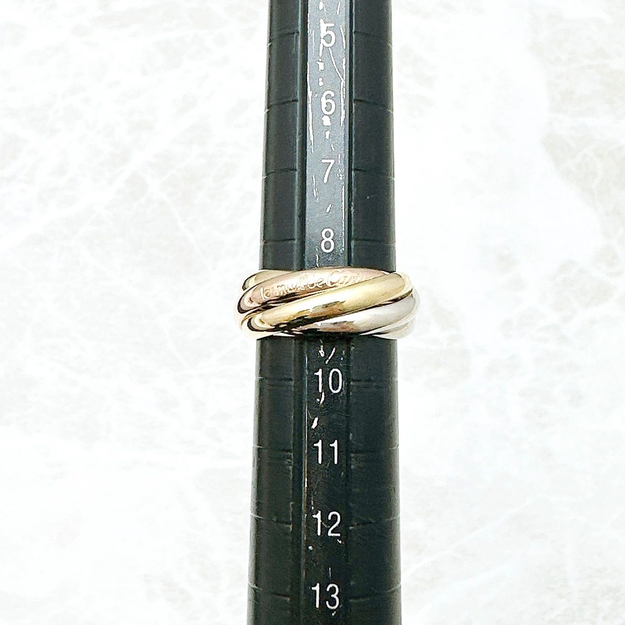人気/美品🌟Cartier トリニティ 5連 スリーカラー リング 49 約9