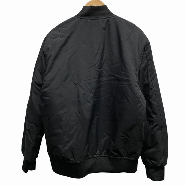 【美品】adidas アディダス 中綿ボンバージャケット MA-1 ブラック アディダス adidas MA-1 ボンバージャケット ブルゾン 長袖 中綿