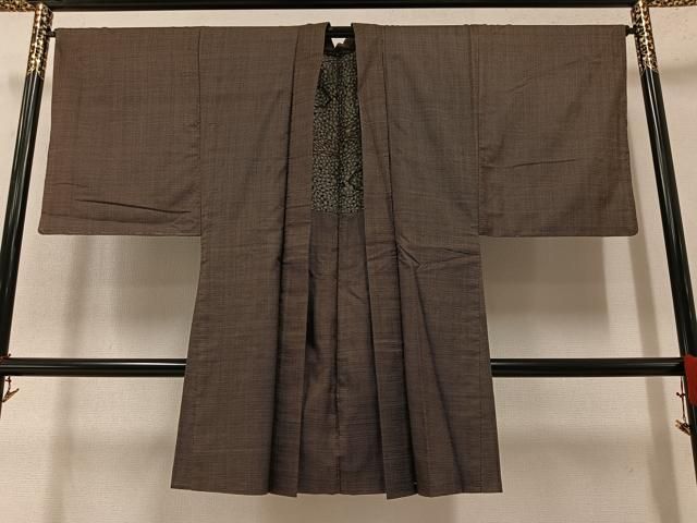 平和屋着物○男性 本場大島紬 アンサンブル 一元7マルキ 正絹 逸品