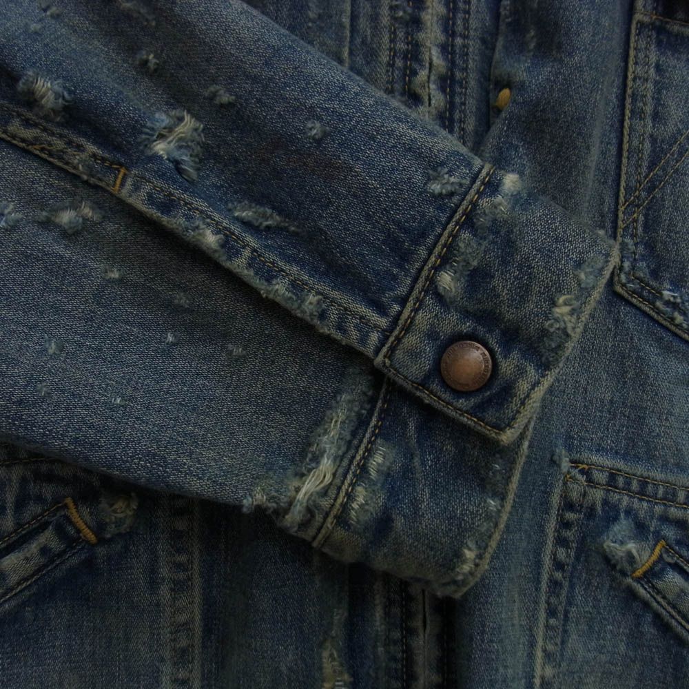 MINEDENIM マインデニム 24SS 2409-8005-86-032 E.BF-ZP GJKT USS ヴィンテージ加工 Gジャン デニム ジャケット インディゴブルー系 3 USTAUSTRALIA_COM_AU