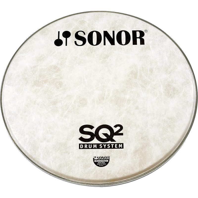 SONOR ソナー バスドラム ヘッド 20インチ ファイバー スキン3 ロゴ入り SN-NP20B|L SQ2ロゴ入り