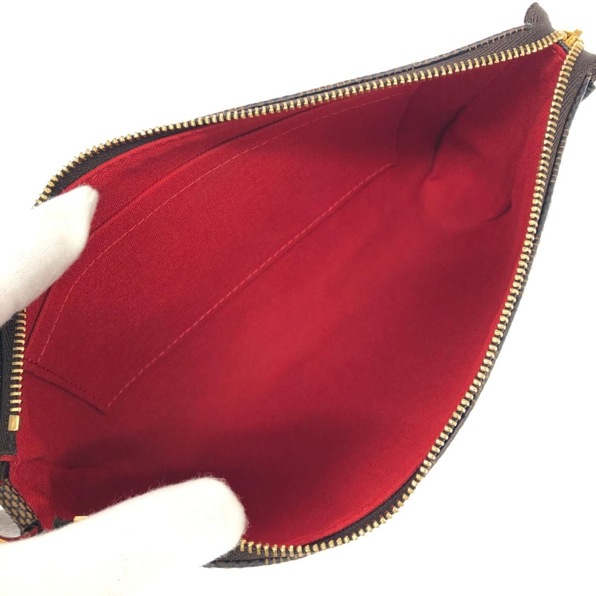 美品 LOUIS VUITTON ルイヴィトン ダミエ ポーチ ブラウン ユニ