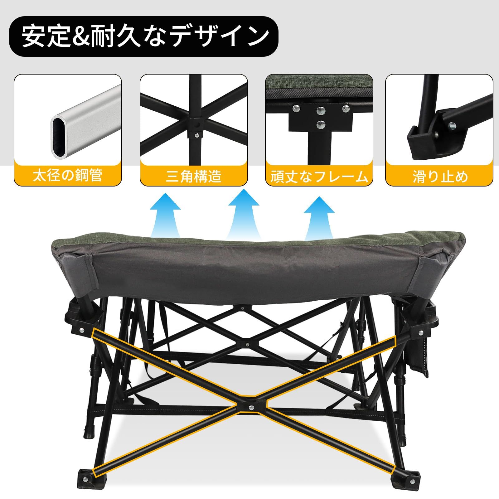 収納袋付き 130キログラムの荷重に対応