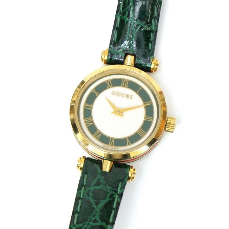 GUCCI グッチ 5500L レディース クォーツ 時計 ブルーシェル文字盤