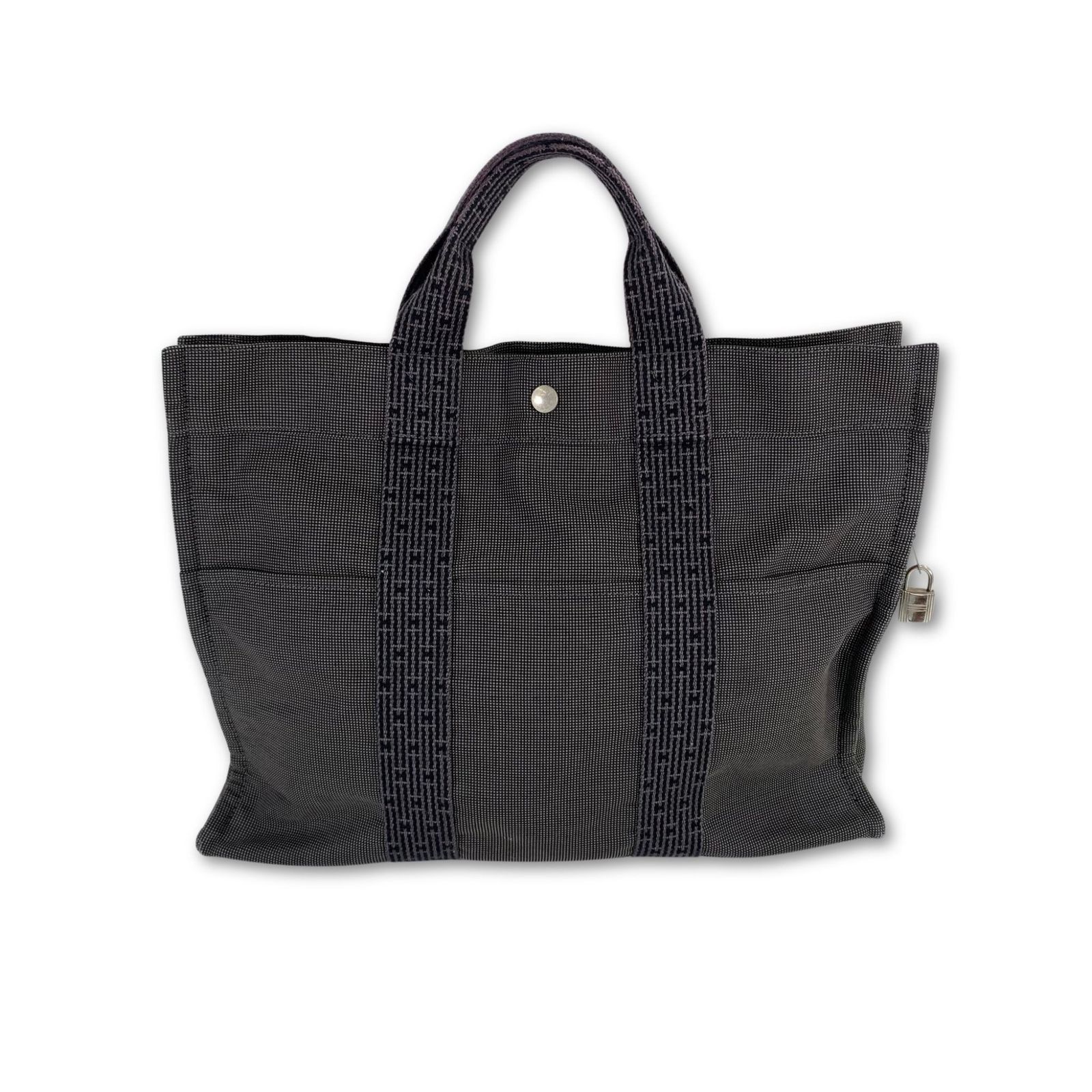 HERMES エルメス エールライン MM キャンバストートバッグ *鍵