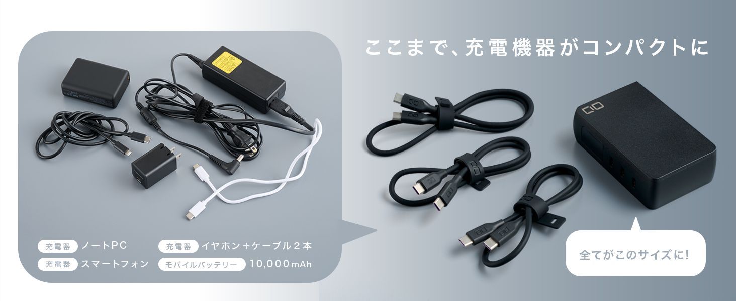 ここ☆ CIO SMARTCOBY PRO PLUG II usb-c 急速充電器