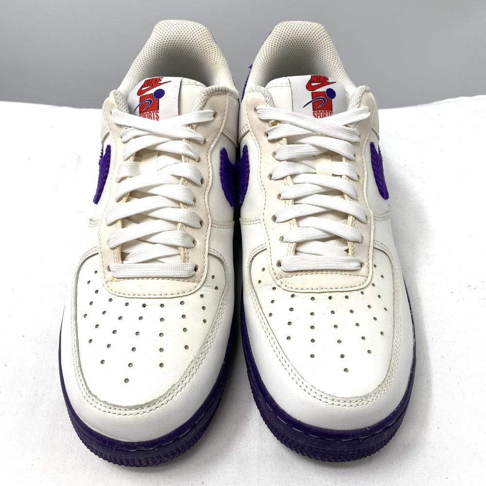 Nike Air Force 1 Low 07 EMB White and Court Purple 27㎝ DB0264-100 スニーカー ナイキ エアフォース1 17