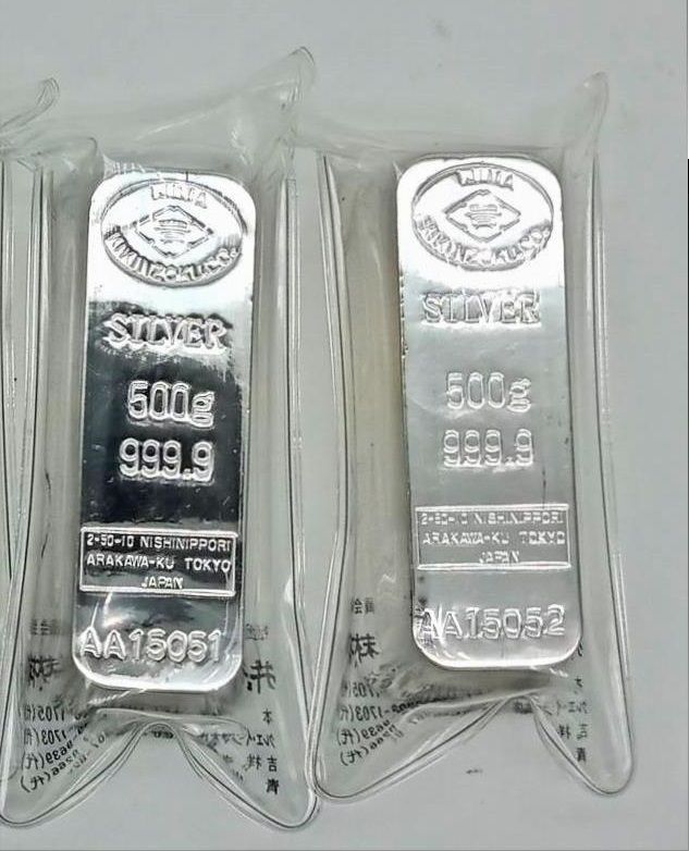 井島貴金属精錬株式会社 純銀インゴット 1000g(1kg)
