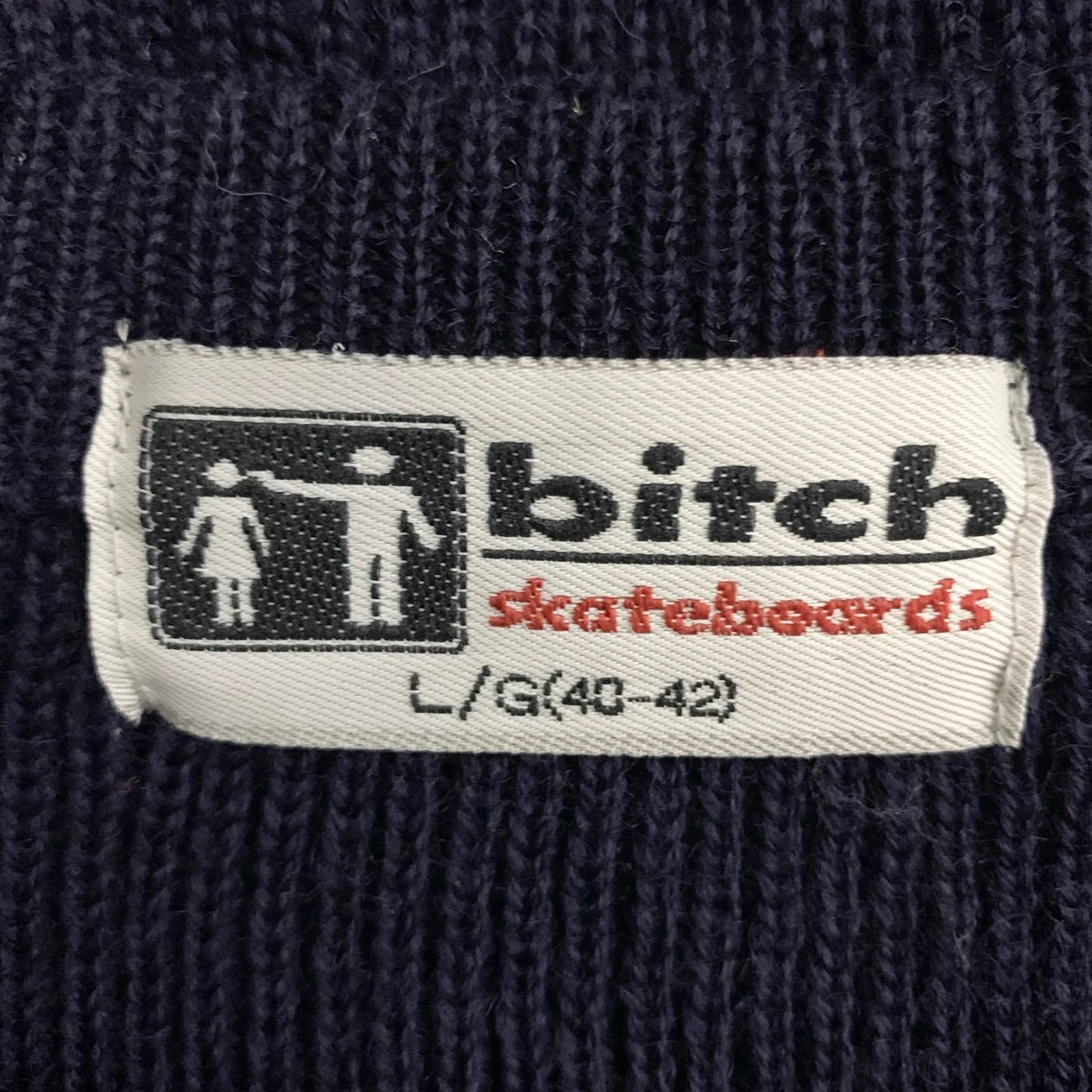 bitch skateboardsビッチ デッドストック Vネックニット 未着用