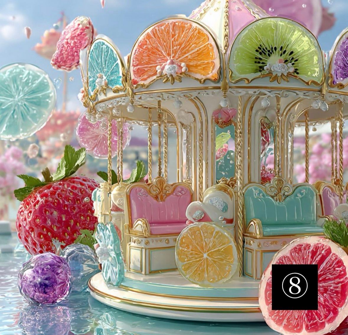 ハンドメイド パネル トートバッグ ポーチ フルーツ NEXPOTALLINN_EU