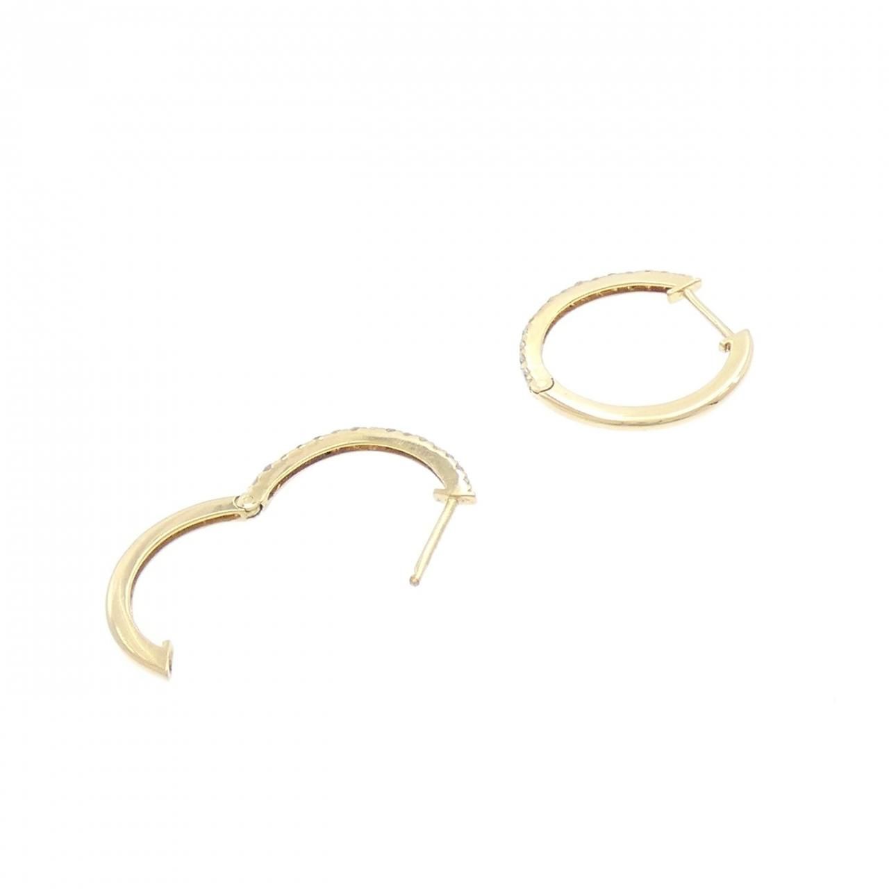 リメイク】K18YG ハート ダイヤモンド ピアス 0.30CT K18YG