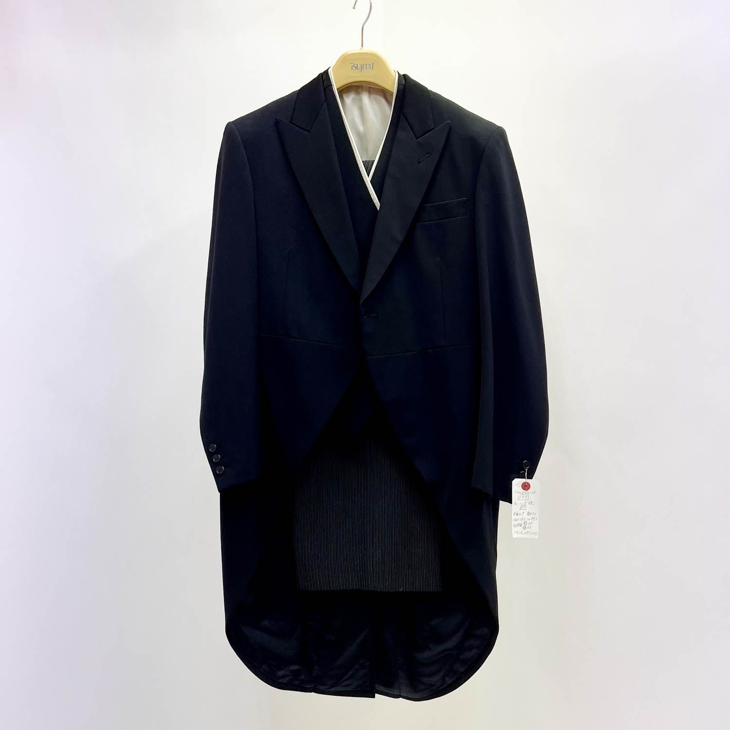 メンズ モーニングスーツ 3点セット A7サイズ 親族衣装 ウエスト約89.5cm 結婚式 撮影衣装 MensSuits157