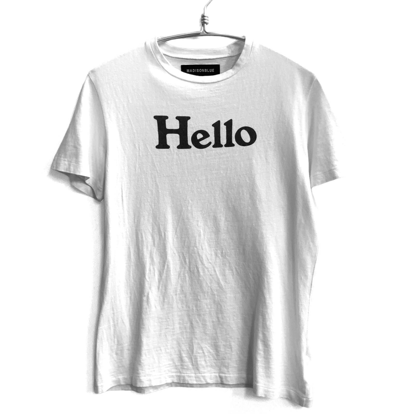 MADISONBLUE(マディソンブルー)のHELLO CREW NECK TEE通販