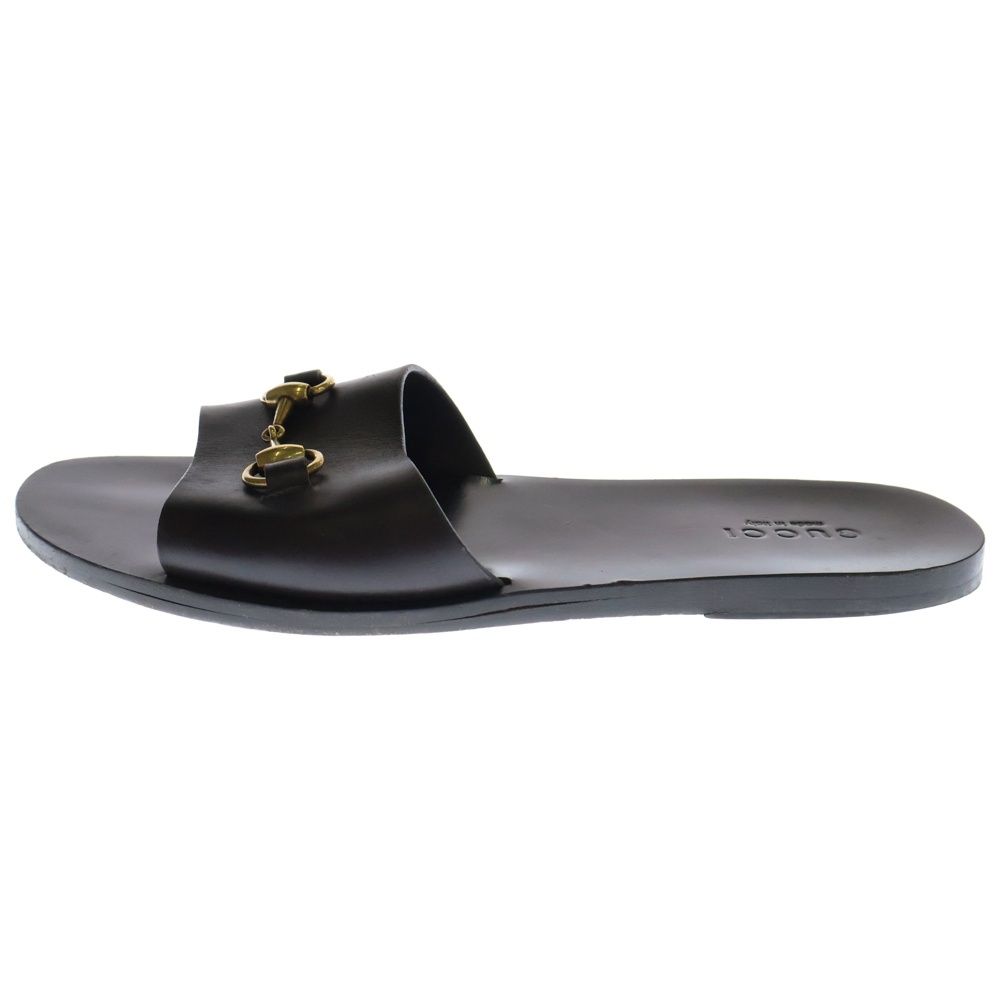 GUCCI (グッチ) ホースビット レザーサンダル 282999 ブラウン