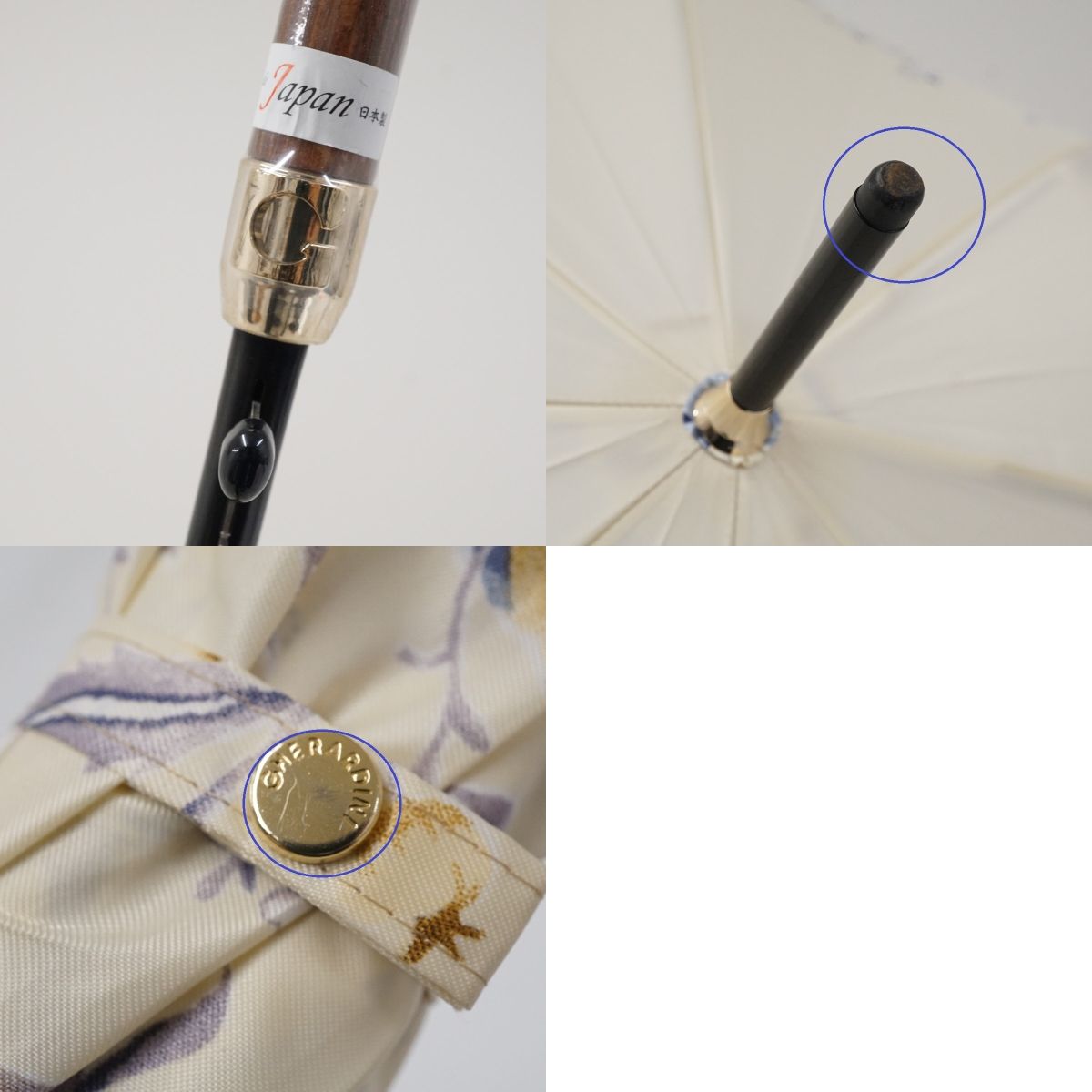 GHERARDINI 耐風 傘 (未使用) GHERARDINI ゲラルディーニ 折りたたみ傘 雨傘 レディース 55cm