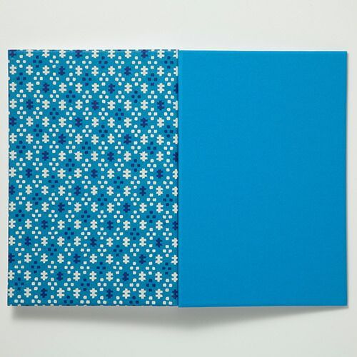 まとめ 尚雅堂 御朱印帳 goen 友禅 ブルー B-2 23152 ×5セット