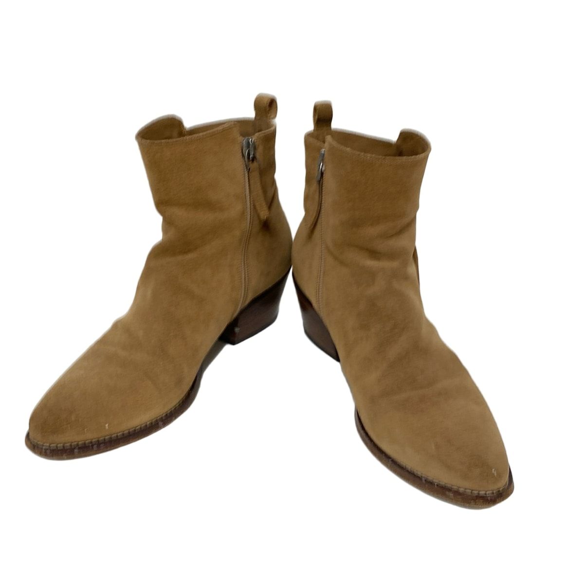 SARTORE サルトル ショートブーツ 37 レディース - ベージュ フリンジ