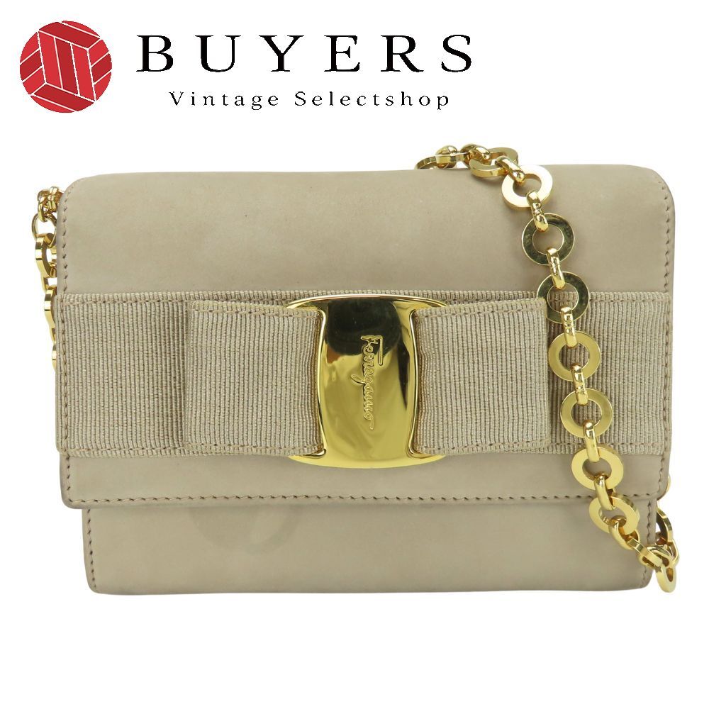 サルヴァトーレフェラガモ ヴィラ スウェードワンショルダー