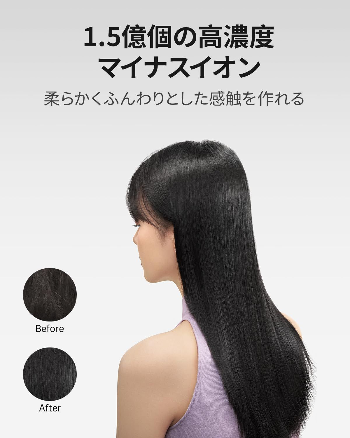 大風量高濃度1.5億マイナスイオン 8モード