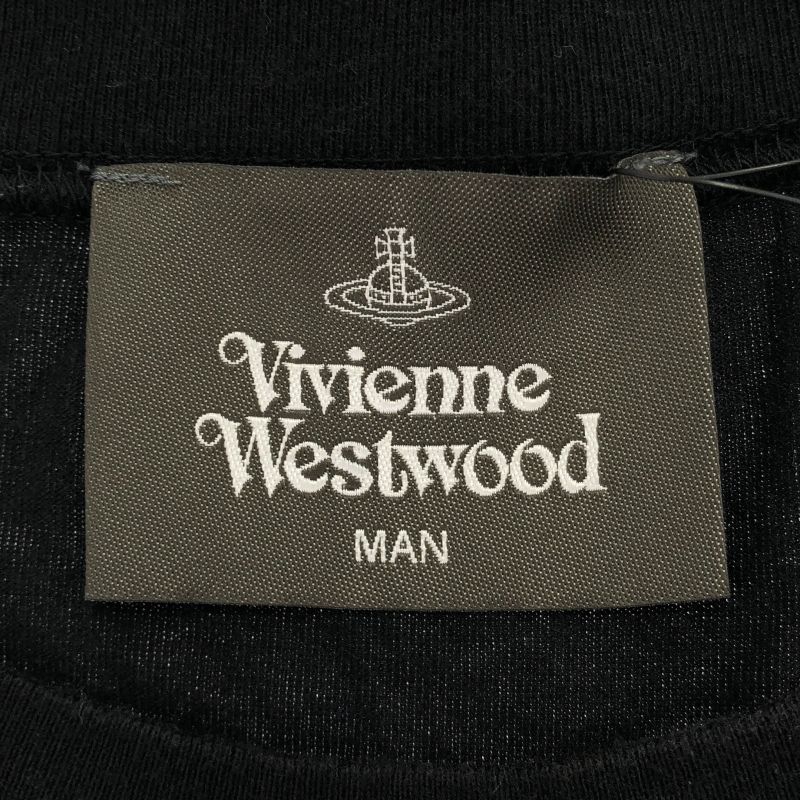 中古】VIVIENNE WESTWOOD MAN ドルマンスリーブロゴ刺繍Tシャツ