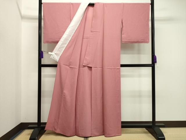 平和屋着物＊夏物 色無地 絽 薄紅色 正絹 逸品 未使用 CAAU4704ut