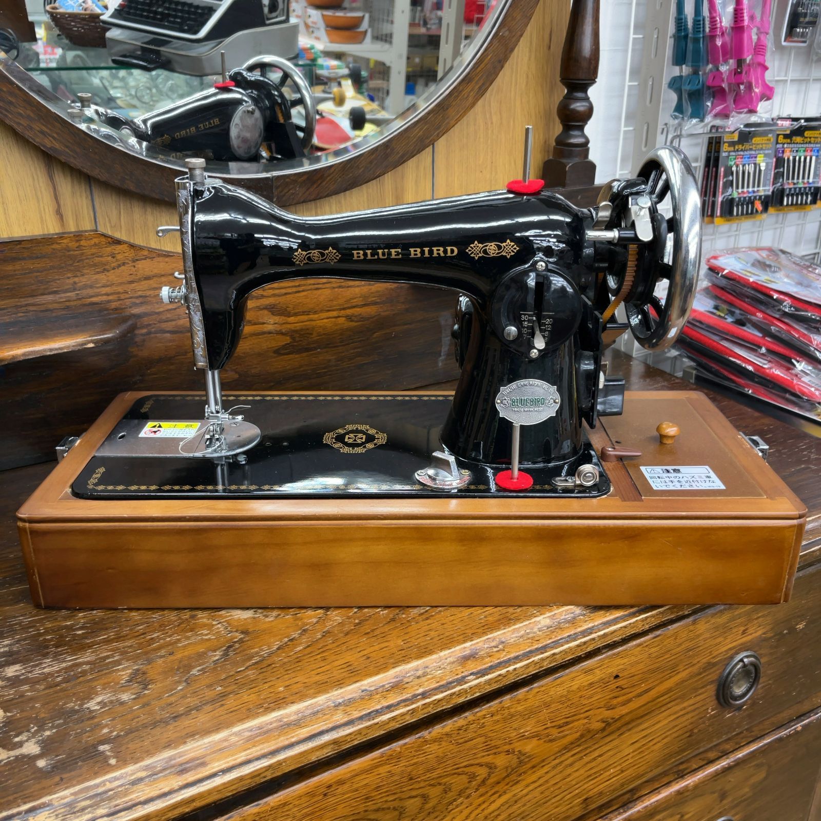 アックスヤマザキ BLUE BIRD ブルーバード アンティーク ミシン 3M-903E エキスパート藤沢辻堂店