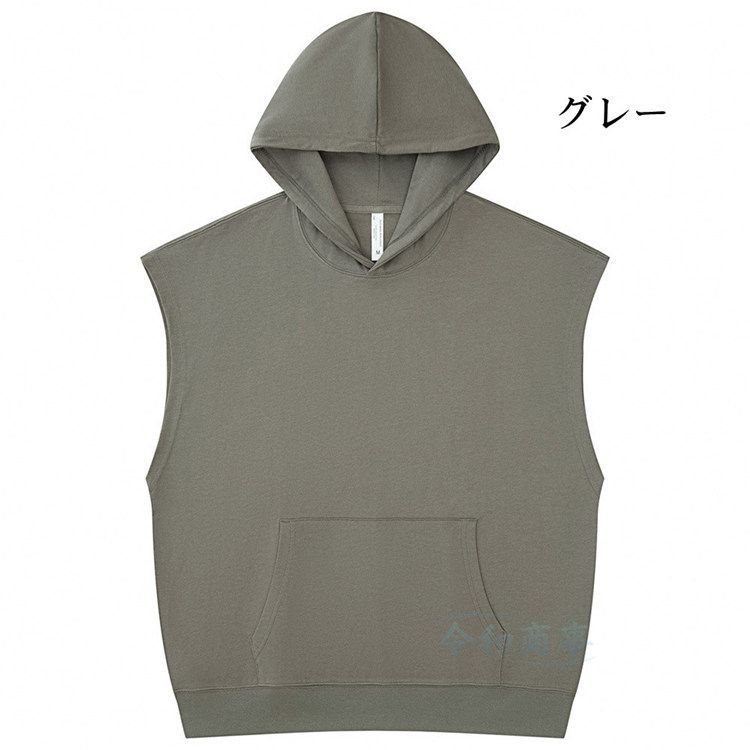 beamsboy グレー フード付き ノースリーブパーカー ビームス パーカー レディース（BEAMS BOY）（色：グレー系）の