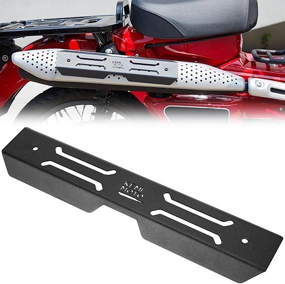 KEMIMOTO CT125・ハンターカブ専用 マフラー用ヒートガード 火傷防止 セキュリティ保護 耐熱ヒートガード ct125マフラーガード 断熱 耐高温 ハンターカブカスタム マフラー CT125 傷防止 ブラック