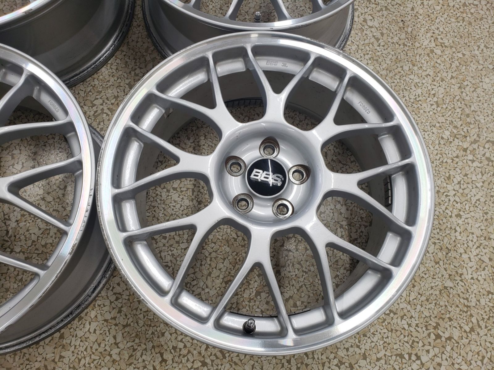 1850 BBS A76 鍛造 17×7J+55 100/5H ハブ径約54φ BBS
