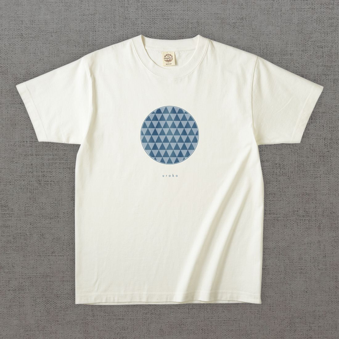 和柄Tシャツ　鱗 -彩・円-