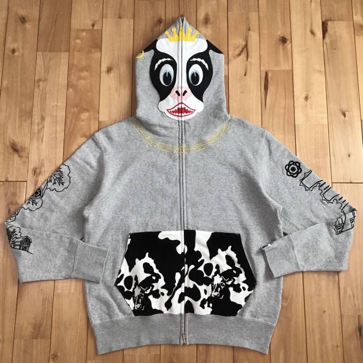 BAPE ホルスタイン パーカー a bathing ape ベイプ エイプ - メルカリ