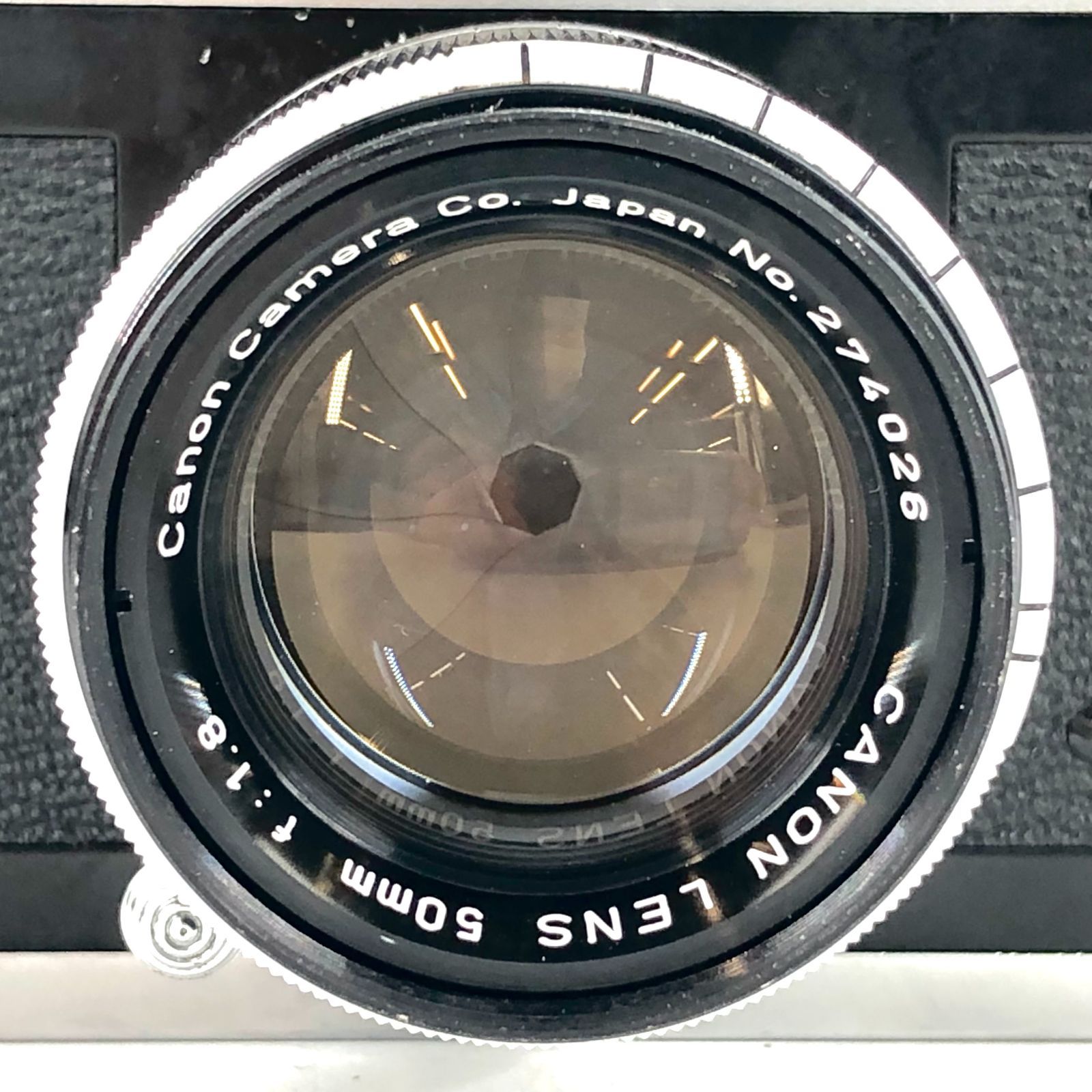 CANON キヤノンP レンズ CANON LENS 50mm f:1.8 フィルムカメラ