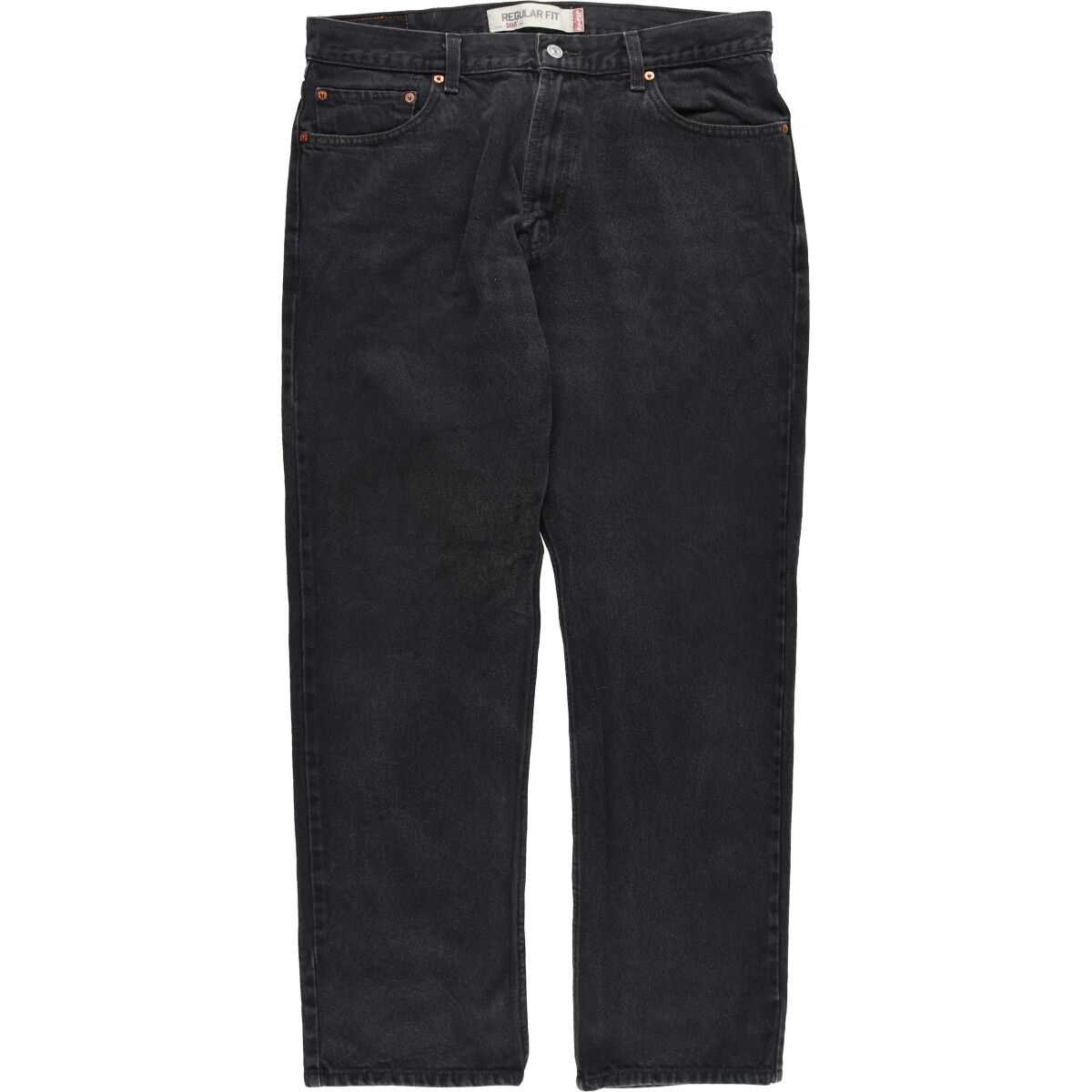 古着 リーバイス Levi's 505 REGULAR FIT ブラックデニム テーパードデニムパンツ メンズw35相当/eaa498206