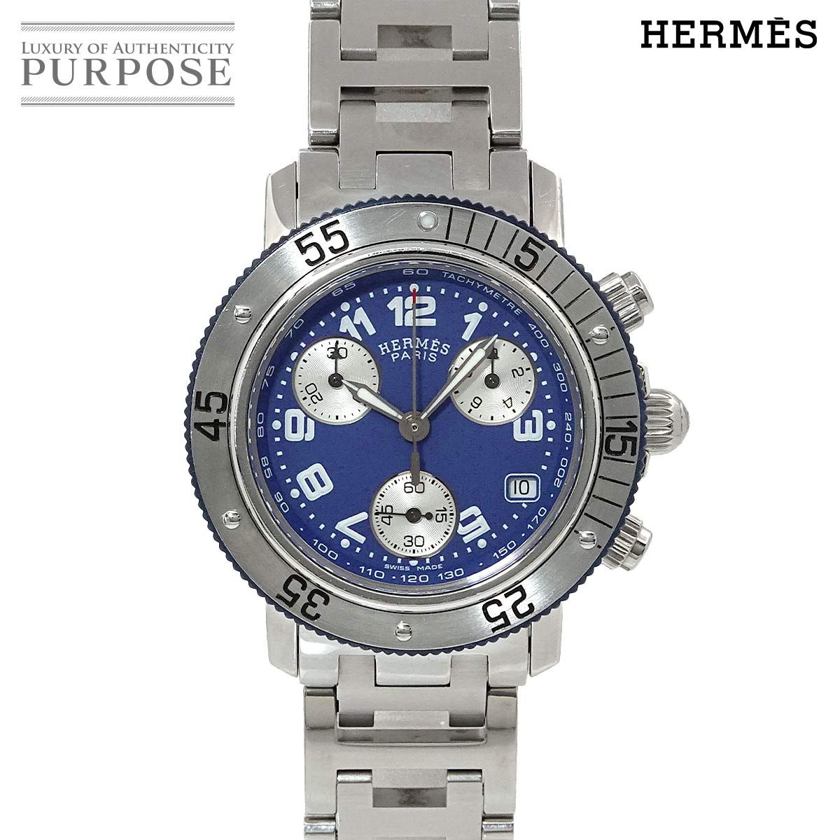 エルメス HERMES クリッパー ダイバー クロノグラフ CL2 317 ボーイズ 