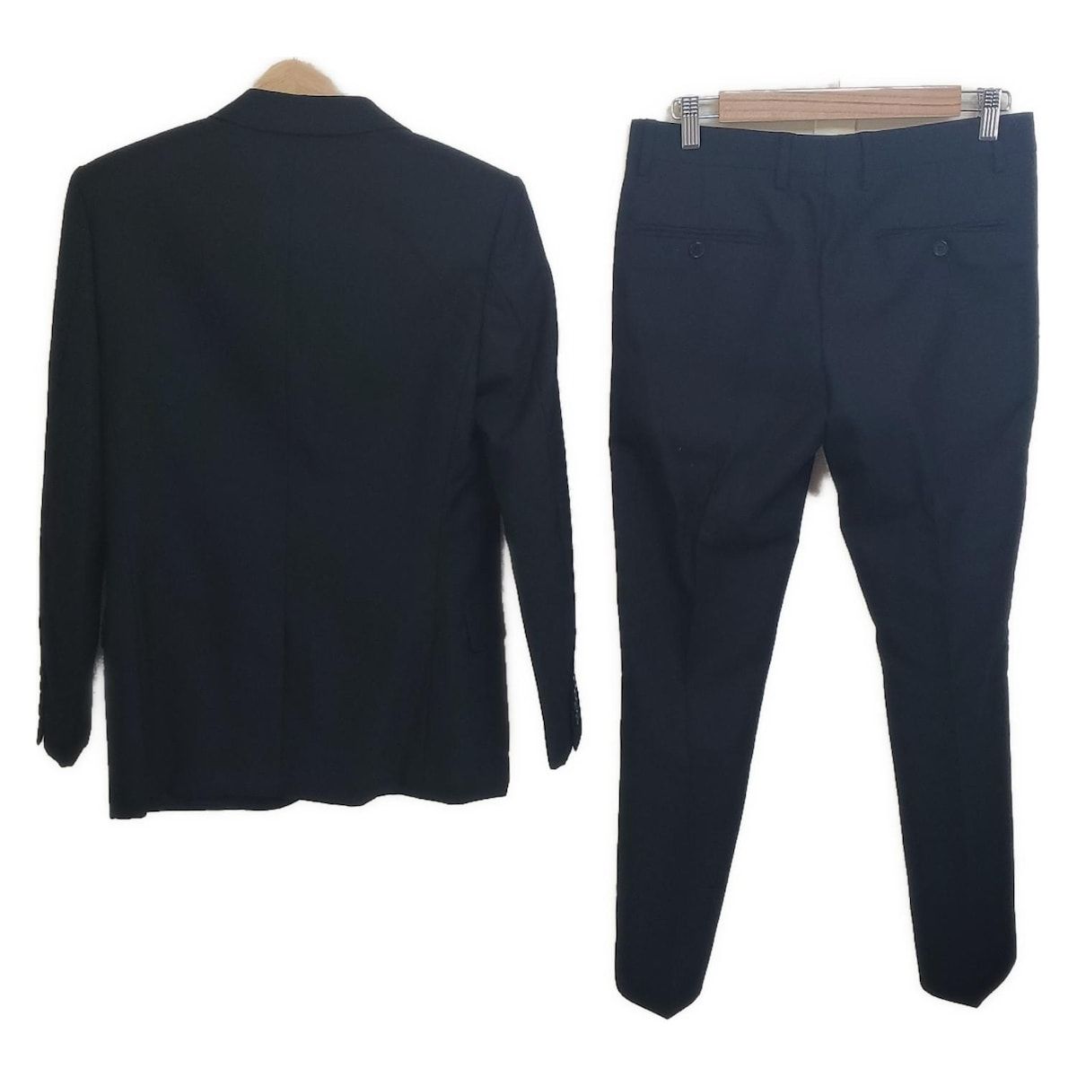 SAINT LAURENT PARIS サンローランパリ シングルスーツ メンズ - 353089 黒