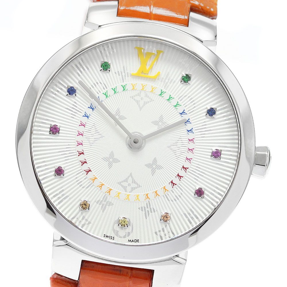 ルイ・ヴィトン LOUIS VUITTON QA159 タンブール スリムMM レインボー  