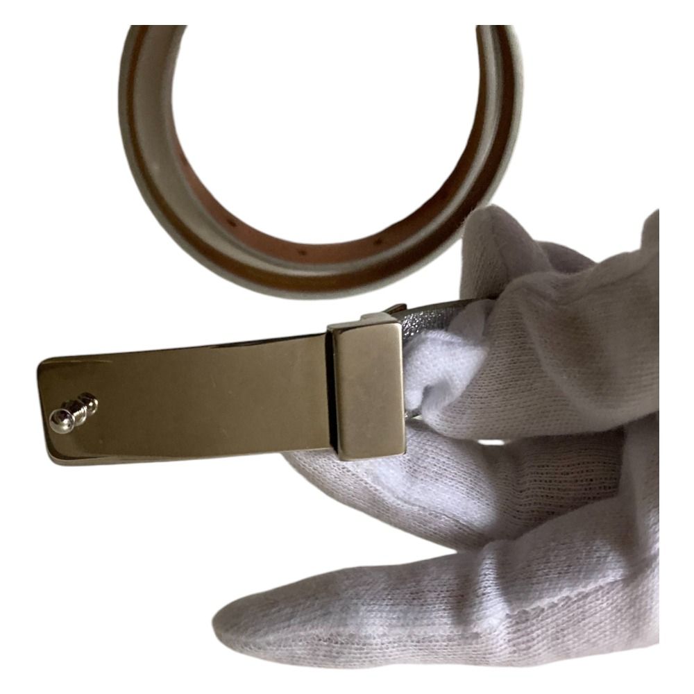 美品　MAISON BOINET ハラコレザー ベルト 80/32 美品 MAISON BOINET メゾンボワネ レザー ナローベルト 80/32