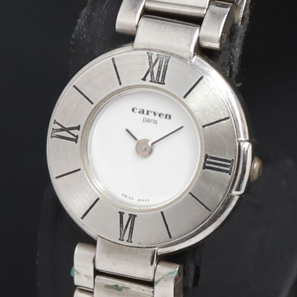 QZ Carven 28-124 白文字盤 レディース腕時計 2000000 NSK KRK