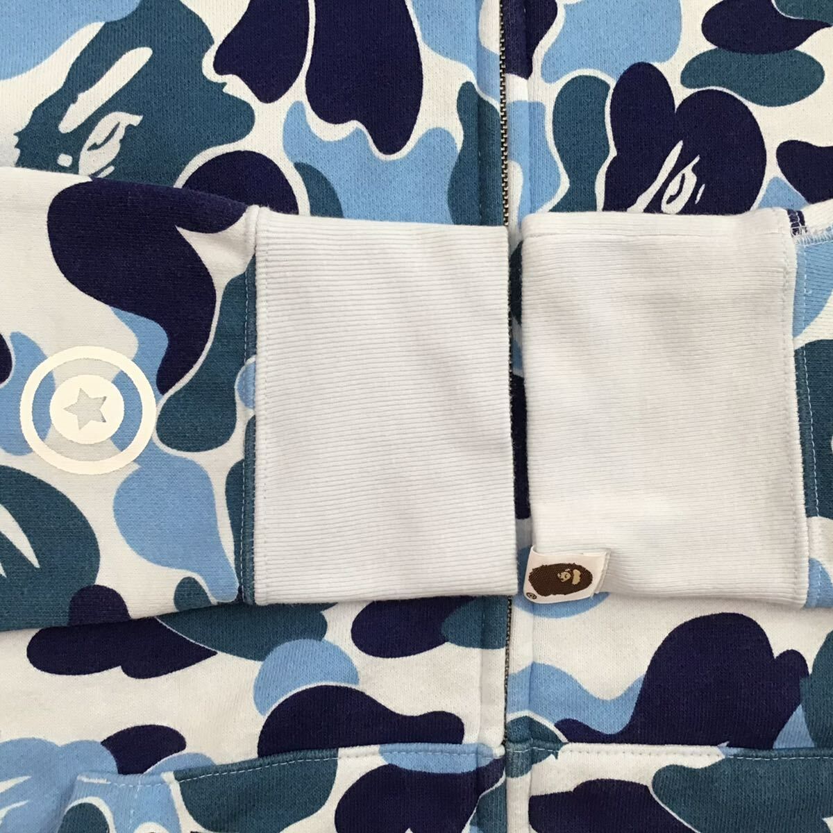 BAPE★ABC カモ シャーク フルジップパーカー ブルー 送関込み imgrc0075964338.jpg