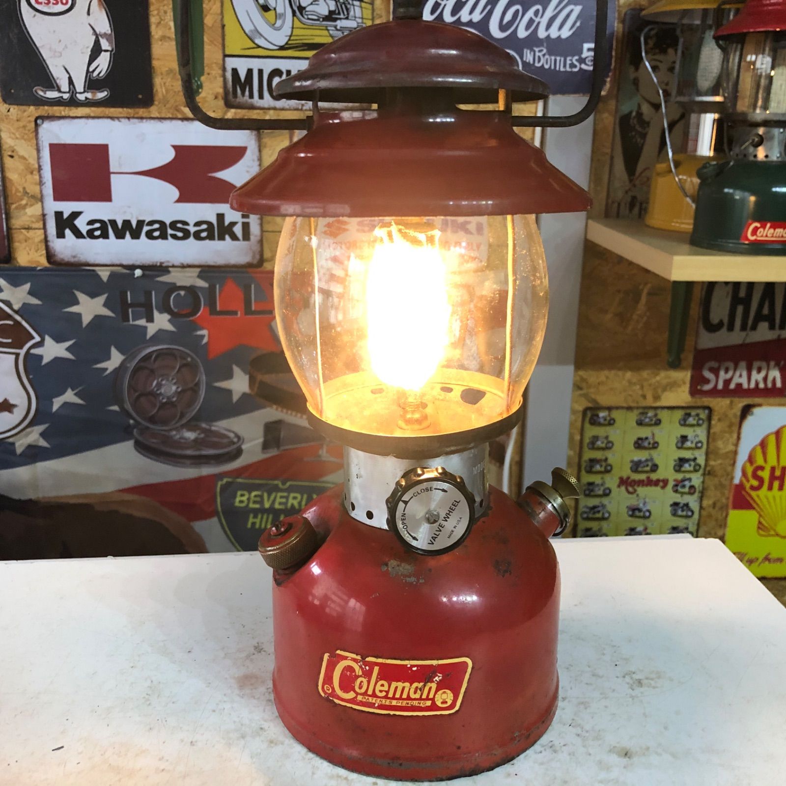 RColeman ランタン 1965年220F オリジナル整備点灯確認済み RColeman
