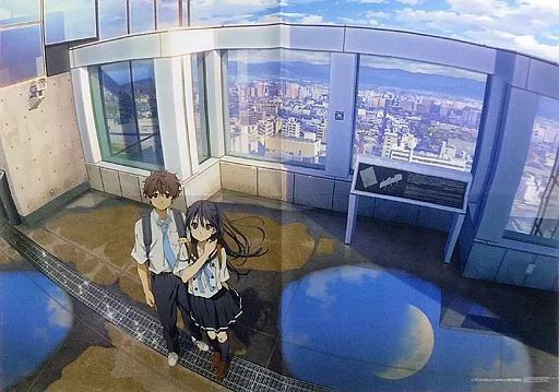 中古】ポスター 描き下ろしイラストA2布ポスター 一行瑠璃＆堅書