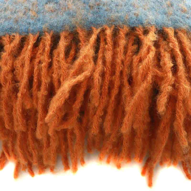 PUNOS ウールブランケット 130x180cm+fringes ARVO ウールブランケット