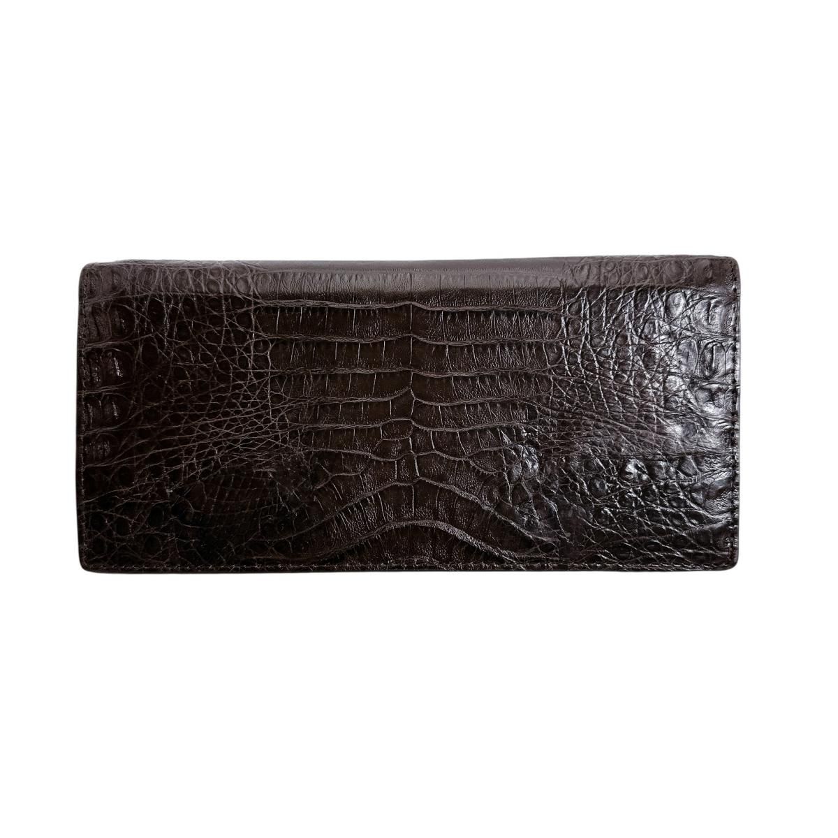 0520CA 長財布 ニコチン   カイマンベリー 二つ折り財布 0520CA 2つ折り カード入付長財布 カイマンベリー 長財布 ニコチン